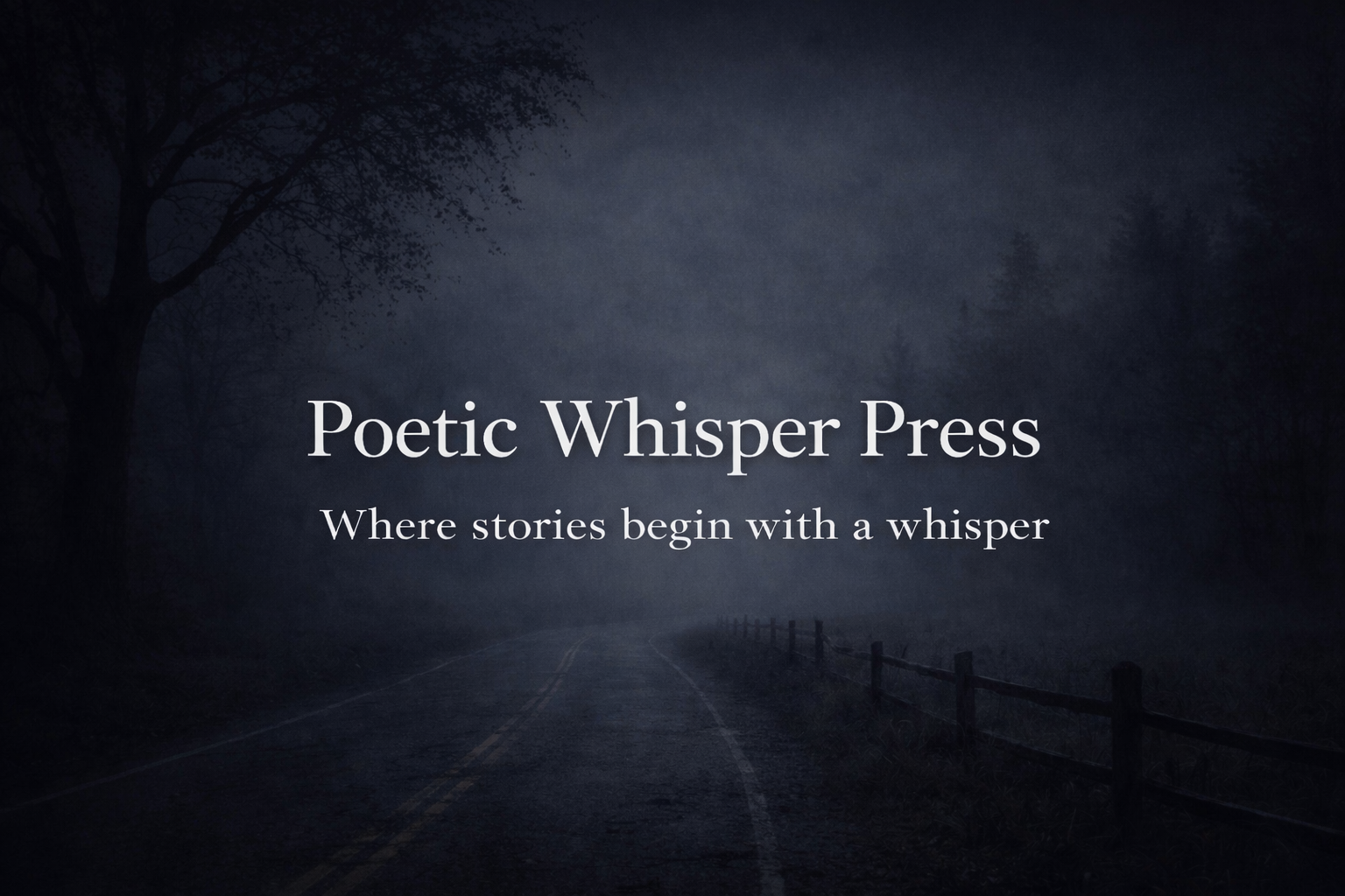 foggy road in the morning